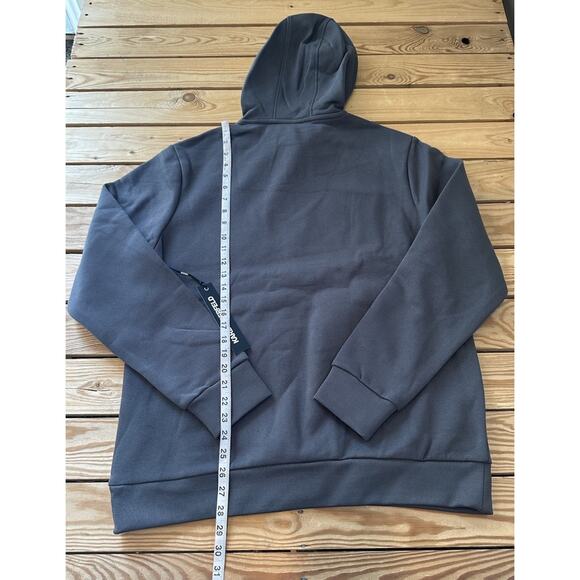 NWT $99 Karl Lagerfeld Hoodie Sweatshirt Size Large Men’s Gray Pullover - Picture 8 of 10